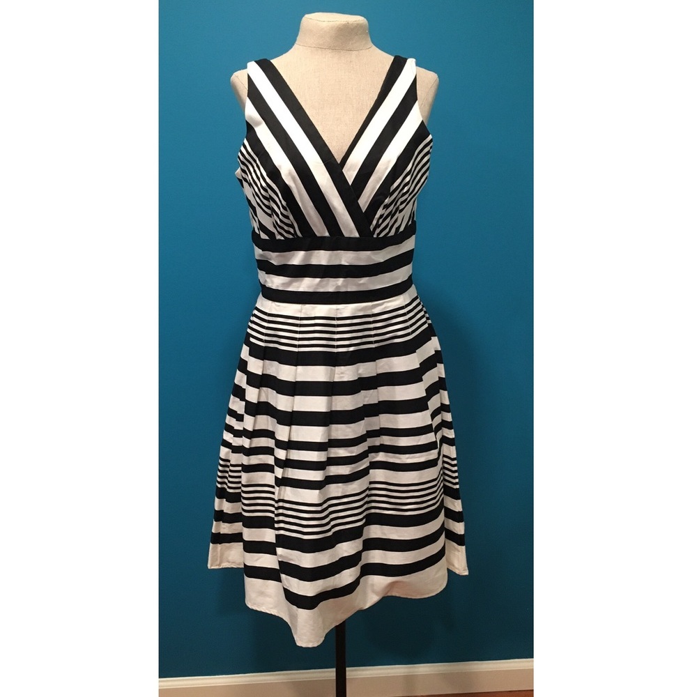 Black and White Striped Dress Size 10